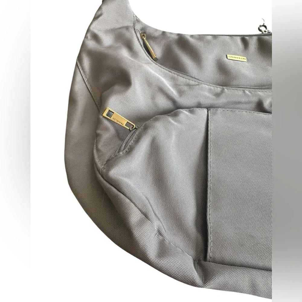 Travelon Gray Shoulder/Crossbody Bag